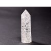 Obelisk Křišťál pukaný 63 g špice 78 mm #A171
