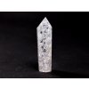 Obelisk Křišťál pukaný 64 g špice 82 mm #A234