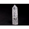 Obelisk Křišťál pukaný 88 g špice 84 mm #A243