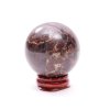 Granat kulisty 49 mm 209 g naturalny kamień + drewniana podstawa #A300