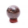 Granat kulisty 49 mm 209 g naturalny kamień + drewniana podstawa #A300