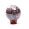 Granat kulisty 62 mm 423 g naturalny kamień + drewniana podstawa #A301