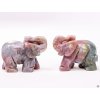 Słoń Achat indyjski 50 x 38 mm - Słoń z naturalnego kamienia #52