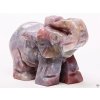 Słoń Achat indyjski 50 x 38 mm - Słoń z naturalnego kamienia #52