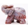 Słoń Achat indyjski 50 x 38 mm - Słoń z naturalnego kamienia #52
