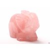 Słoń różowy 50 x 38 mm - Słoń z naturalnego kamienia #55