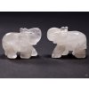 Slon Křišťál 50 x 38 mm z přírodního kamene #ZB41