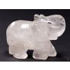 Slon Křišťál 50 x 38 mm z přírodního kamene #ZB41