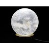 Křišťál koule 86 mm 900g přírodní kámen + LED dřevěný podstavec #A375