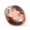 Palm stone Jasper breccia 35 - 40 mm flat stone #143