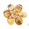Yellow fluorite 35 - 40 mm flat stone #152