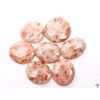 Sunstone 35 - 40 mm flat stone #155