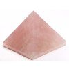 Rose quartz pyramid 77x77 mm 397 g TOP quality #B53