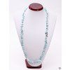 Long chipped necklace - Larimar - tumbled - #117 - made from natural stones