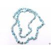 Long chipped necklace - Larimar - tumbled - #117 - made from natural stones