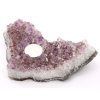 Amethyst candle holder druse 1,710 kg #B363