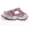 Amethyst candle holder druse 1,710 kg #B363