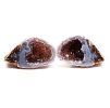 Feather agate geode pair 204 g - 7 cm - Top quality - #B417