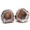 Feather agate geode pair 386 g - 7 cm - Top quality - #B426