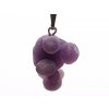 Wisiorek z agatu winogronowego 2,5 g - 20x14 mm - grape agate #P21