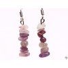 Lepidolite stone earrings #100