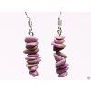 Phosphosiderite stone earrings #101