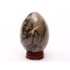 Septárie dračí vejce 67 mm 212 g + dřevěný podstavec #B511