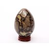 Septárie dračí vejce 67 mm 212 g + dřevěný podstavec #B511