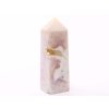 Obelisk Ametyst růžový - věž 222 g - 10,9 cm #C280