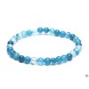 Náramek Achát světle modrý 6 mm kuličky #712 - z přírodních kamenů