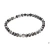 Bransoletka z okiem orła - 4 mm kulki #714 - z naturalnych kamieni