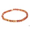 Náramek Achát oranžový 4 mm kuličky #715 - z přírodních kamenů