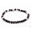 Náramek Jaspis zebra - 4 mm kuličky #717 - z přírodních kamenů