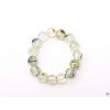 Prehnite ring - 4 mm beads #2 - made from natural stones