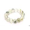 Prehnite ring - 4 mm beads #2 - made from natural stones