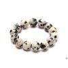 Dalmatian jasper ring - 4 mm beads #16 - made from natural stones