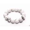 Magnesite ring - 4 mm beads #20 - made from natural stones
