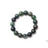 Ring Moss agate - 4 mm beads #28 - from natural stones