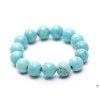 Turquenite ring - 4 mm beads #30 dyed howlite