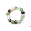 Chrysoprase ring - 4 mm beads #35 - made from natural stones