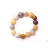 Ring Crazy lace agate - 4 mm beads #37 - from natural stones