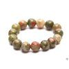 Unakite ring - 4 mm beads #49 - made from natural stones