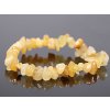 Náramek sekaný - Jadeit žlutý - tromlovaný - #790 - z přírodních kamenů