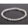 Náramek Měsíční kámen šedý - 4 mm kuličky #804 - z přírodních kamenů