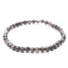Náramek Spektrolit černý - 4 mm kuličky #807 - z přírodních kamenů