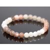 Náramek Měsíční kámen MIX - 6 mm kuličky #819 - z přírodních kamenů
