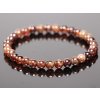 Náramek Granát spesartin - 6 mm kuličky #823 - z přírodních kamenů