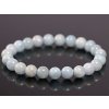 Náramek Akvamarín - 8 mm kuličky  #845 - z přírodních kamenů