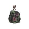 Ruby in Zoisite stone pendant, raw stone #183