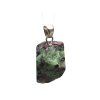 Ruby in Zoisite stone pendant, raw stone #183